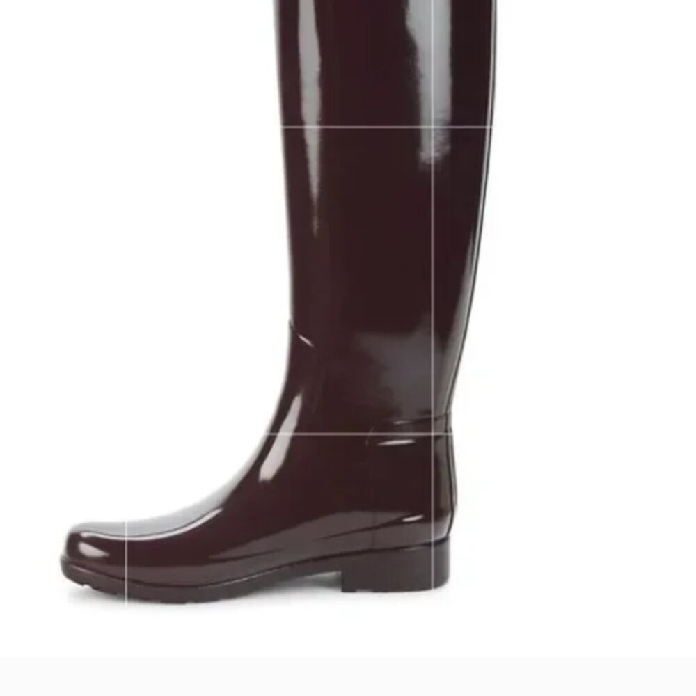 Hunter Burgundy shoe size 7 , New